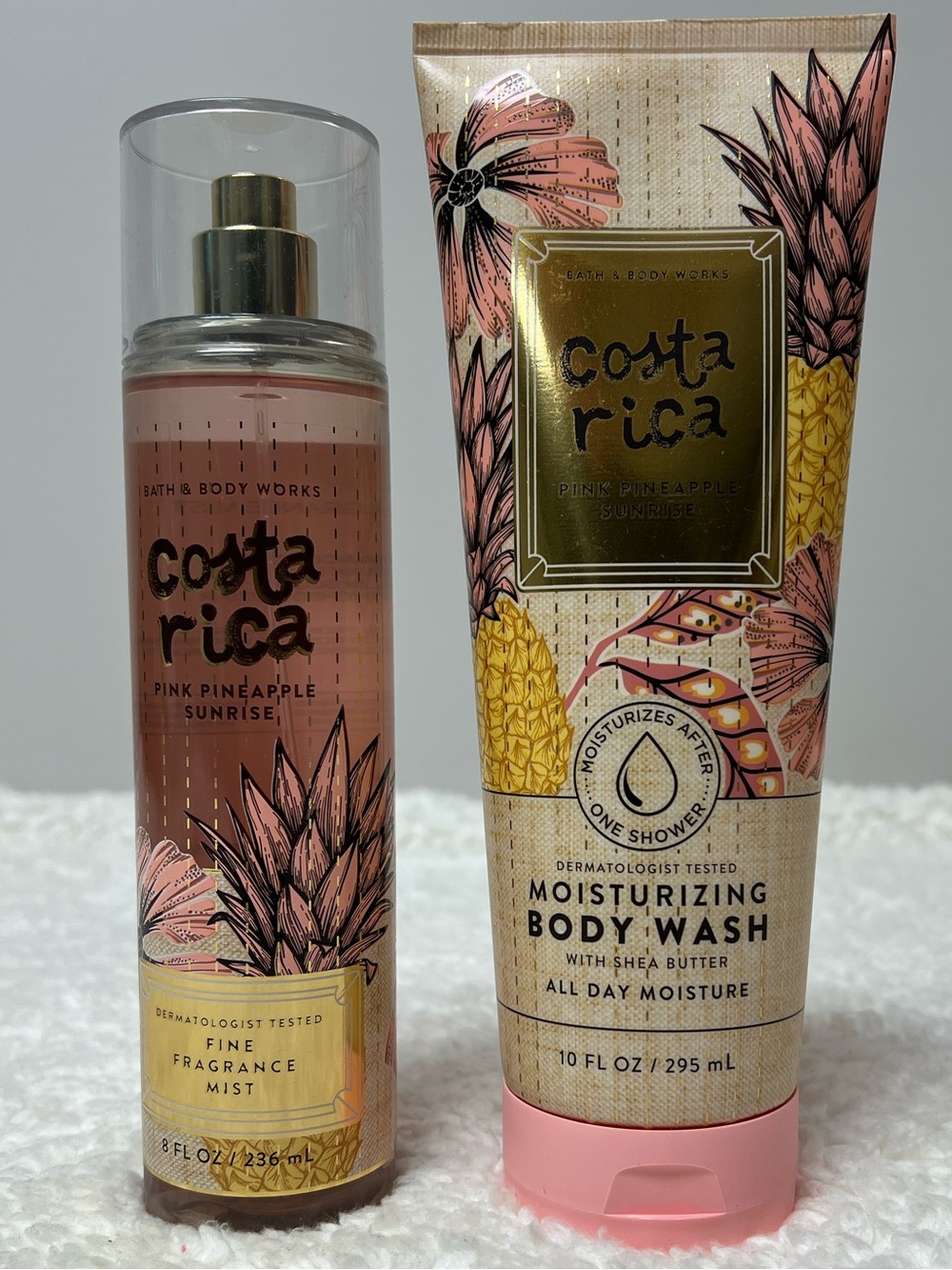 Bath & Body Works "Costa Rica" Moisturizing Body Wash + Fragrance Mist Bundle